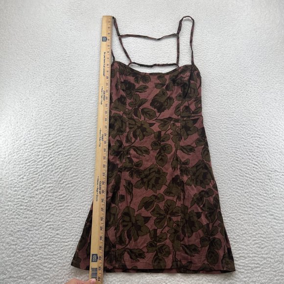 Free People | Bring It Back Printed Slip Mauve Medium - Picture 6 of 10